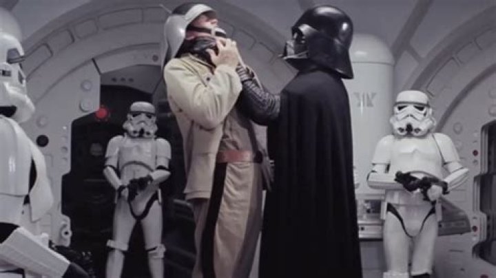 Who is the first person Darth Vader choke?