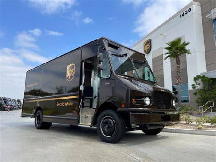 Who makes electric vans for UPS?