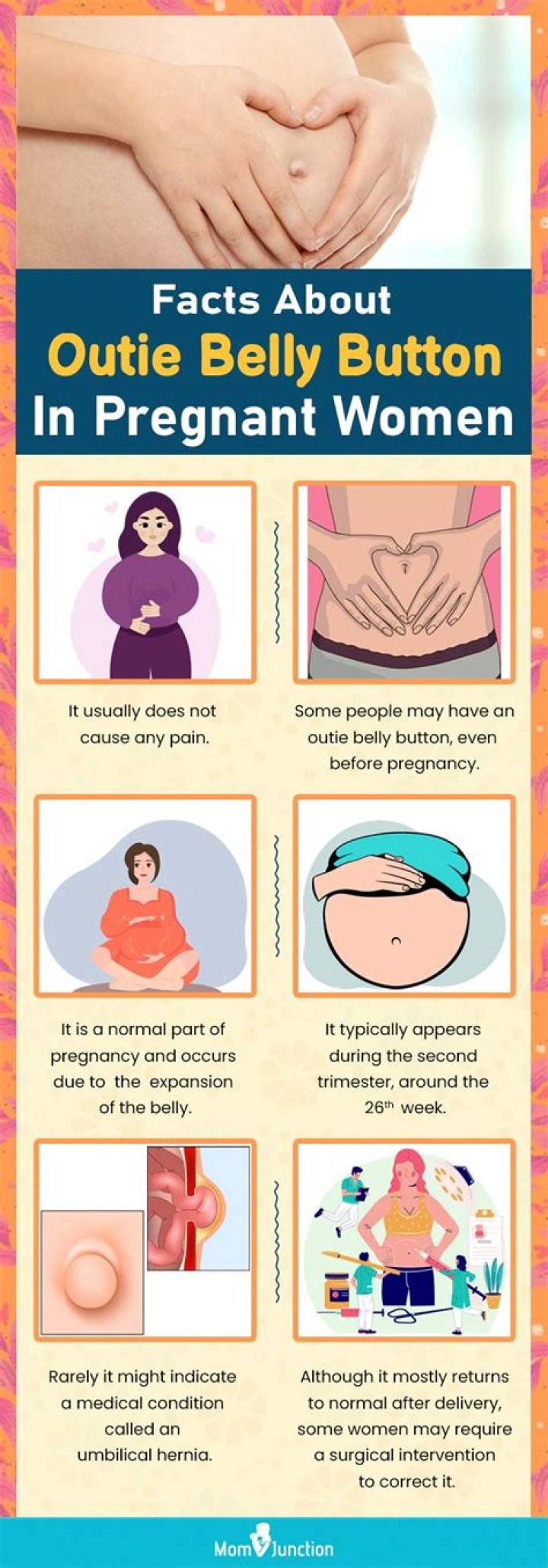 Why do I feel like something is pulling my belly button during pregnancy?