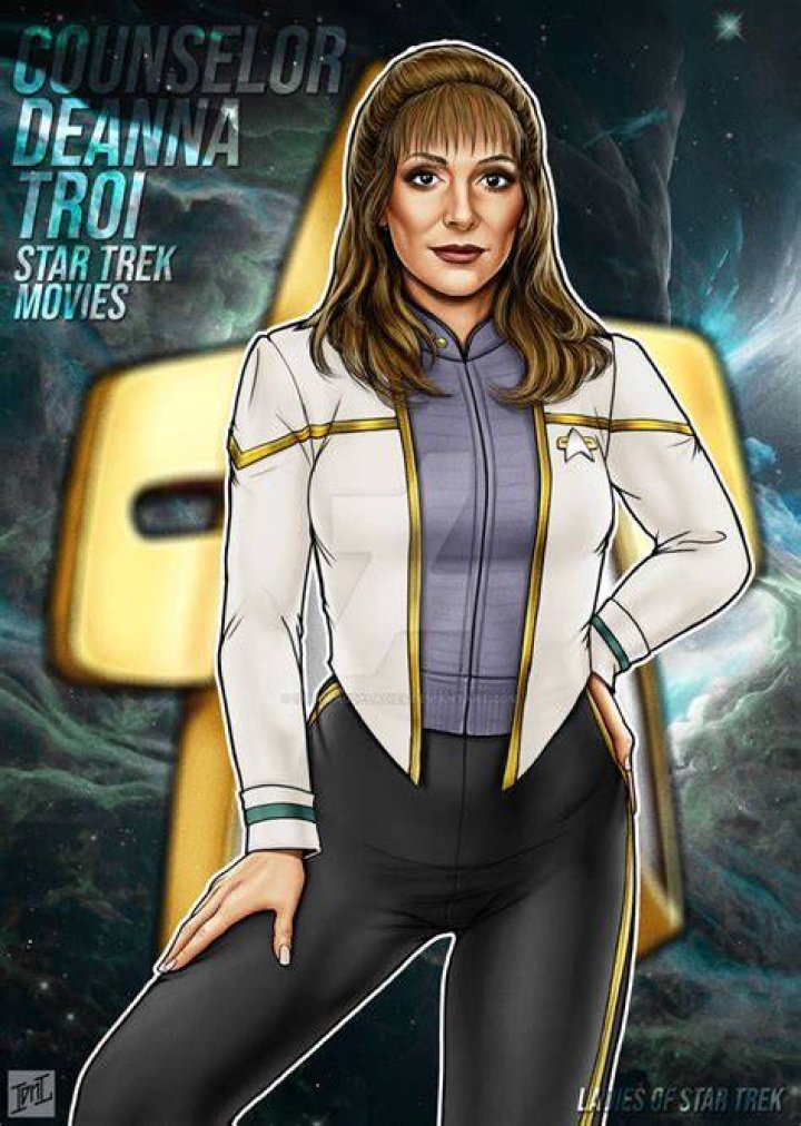 Why does Counselor Troi wear a different uniform?