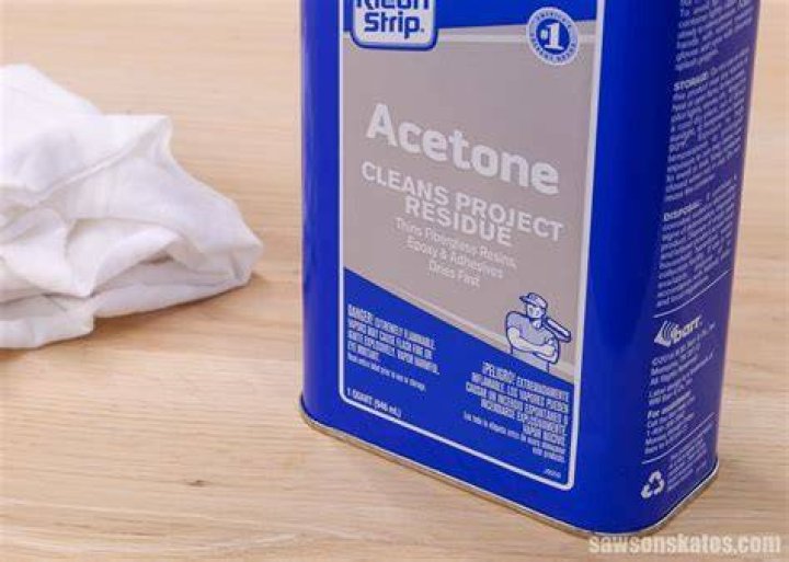 Why is acetone used for cleaning?