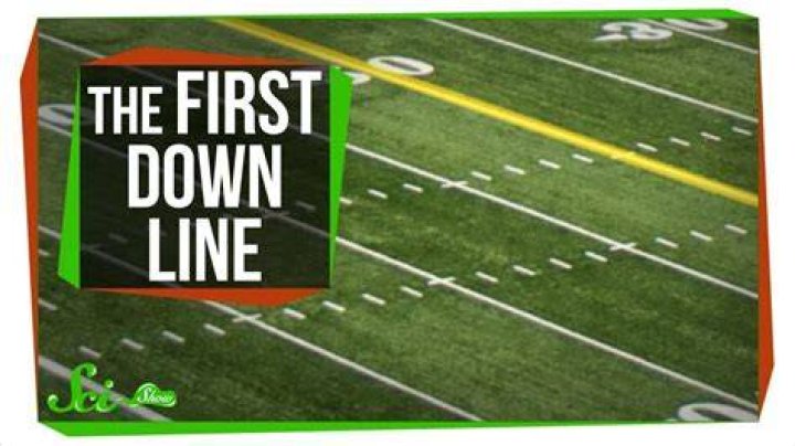 Why is the first down line orange?